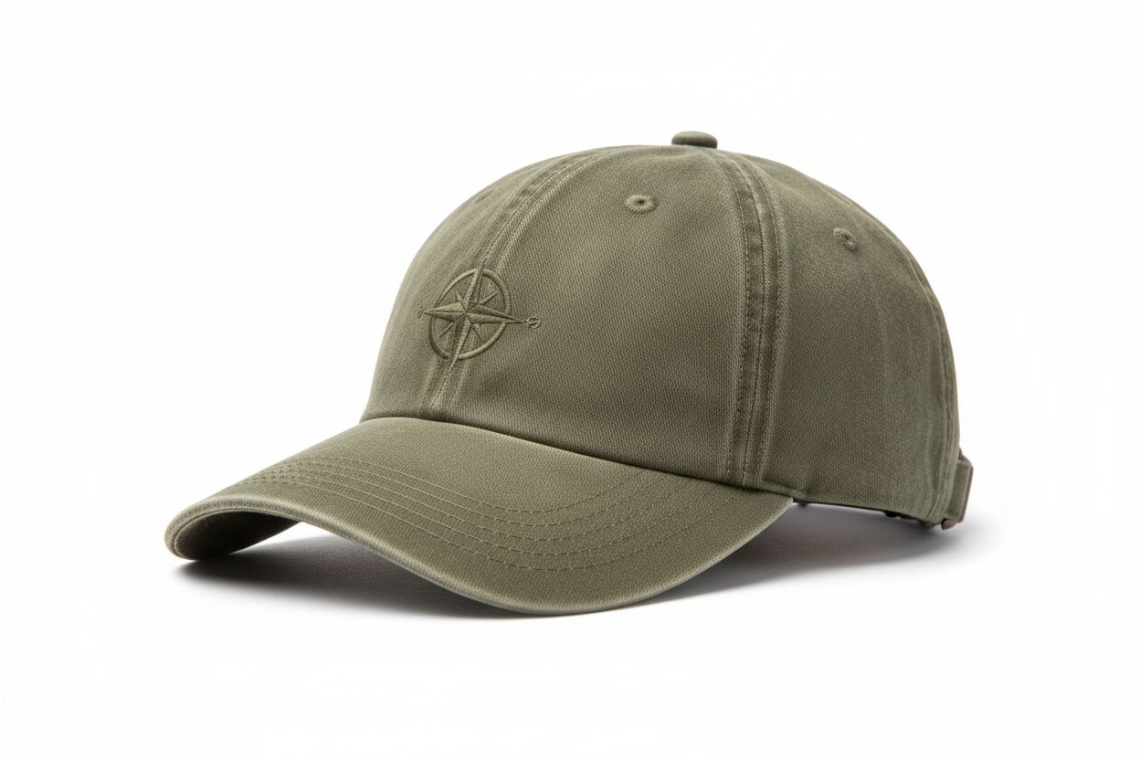 Olive earth-tone men's cap